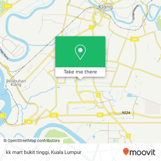 kk mart bukit tinggi map