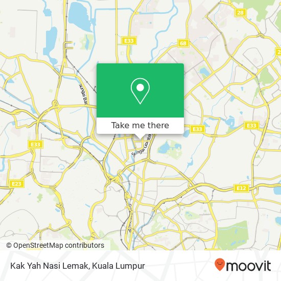 Kak Yah Nasi Lemak map