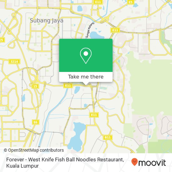 Forever - West Knife Fish Ball Noodles Restaurant map