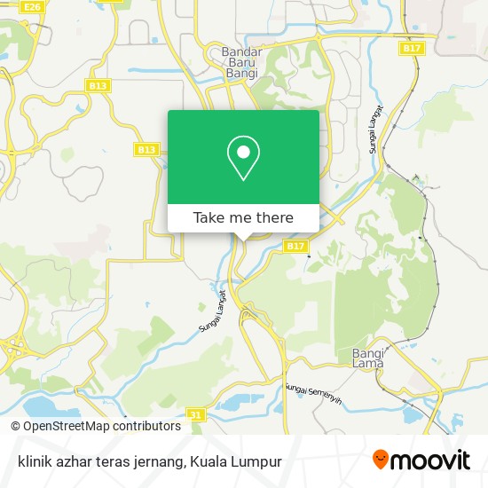 klinik azhar teras jernang map