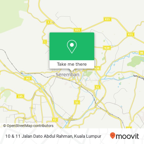 Peta 10 & 11 Jalan Dato Abdul Rahman