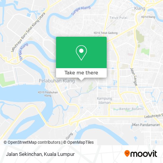 Jalan Sekinchan map