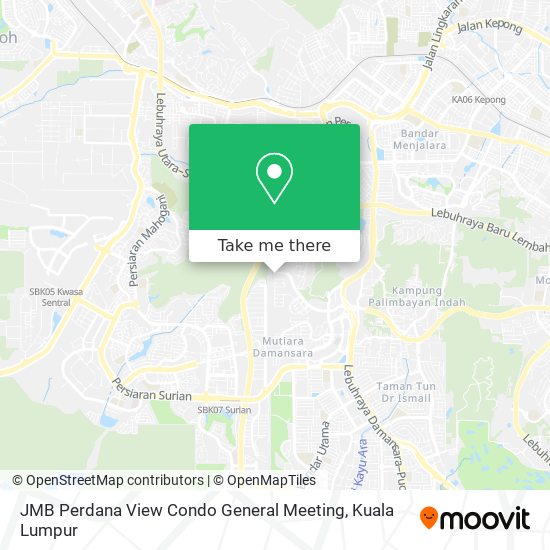 JMB Perdana View Condo General Meeting map