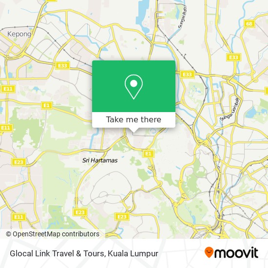 Glocal Link Travel & Tours map