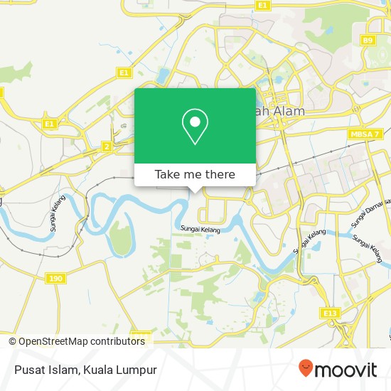 Pusat Islam map