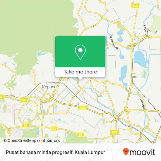 Pusat bahasa minda  progresif map