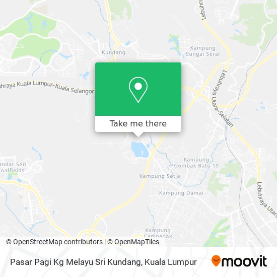 Peta Pasar Pagi Kg Melayu Sri Kundang