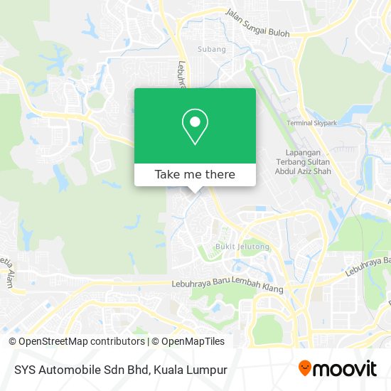 Peta SYS Automobile Sdn Bhd