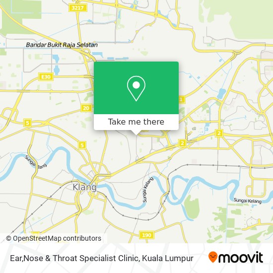 Ear,Nose & Throat Specialist Clinic map