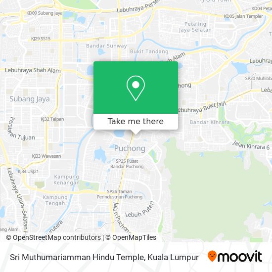 Sri Muthumariamman Hindu Temple map