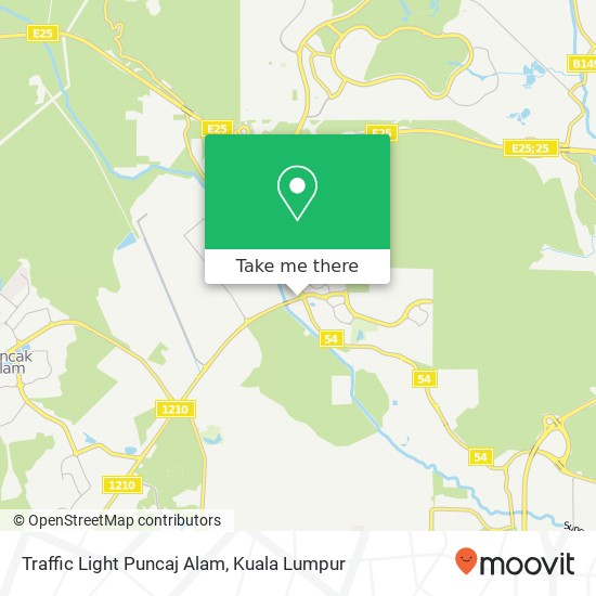 Traffic Light Puncaj Alam map
