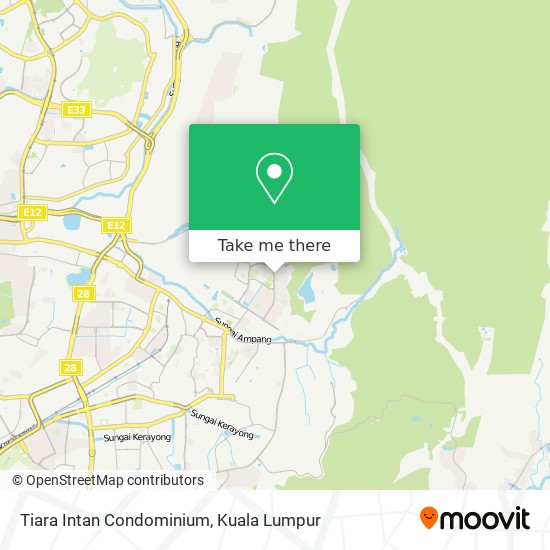 Tiara Intan Condominium map