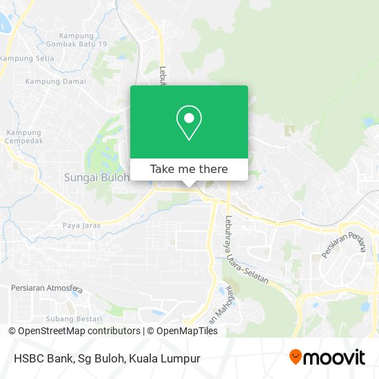 HSBC Bank, Sg Buloh map