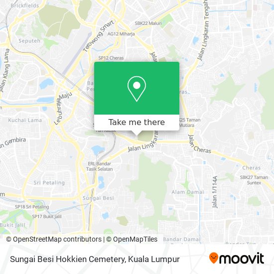 Peta Sungai Besi Hokkien Cemetery
