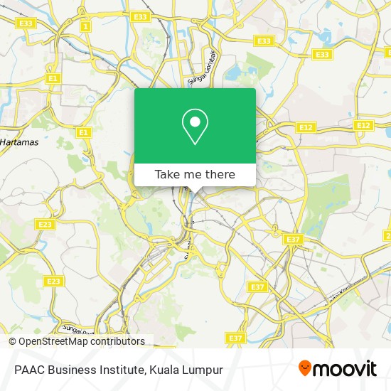 PAAC Business Institute map