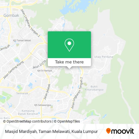 Masjid Mardiyah, Taman Melawati map