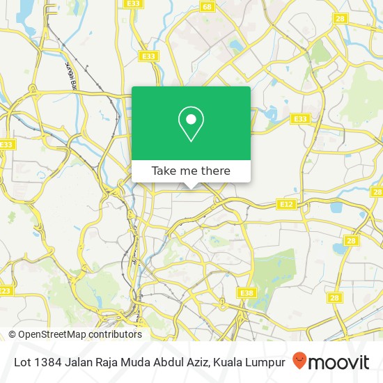 Lot 1384 Jalan Raja Muda Abdul Aziz map