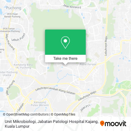 Peta Unit Mikrobiologi, Jabatan Patologi Hospital Kajang