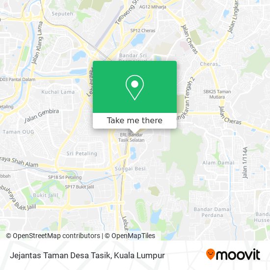 Peta Jejantas Taman Desa Tasik