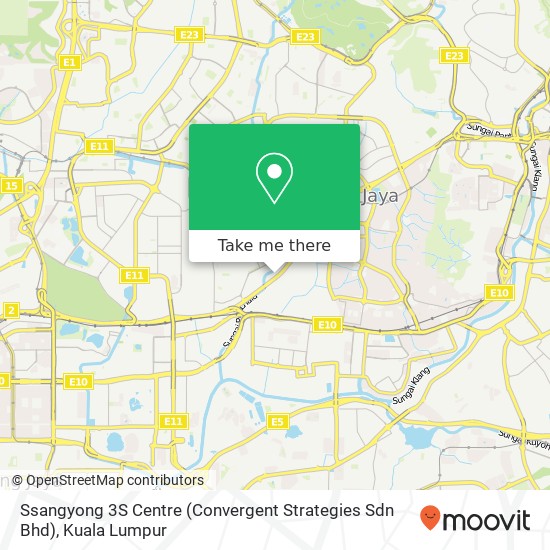 Peta Ssangyong 3S Centre (Convergent Strategies Sdn Bhd)