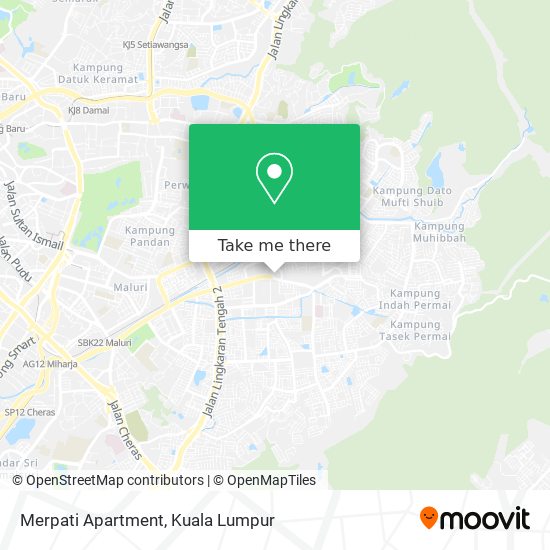 Peta Merpati Apartment