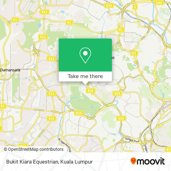 Bukit Kiara Equestrian map