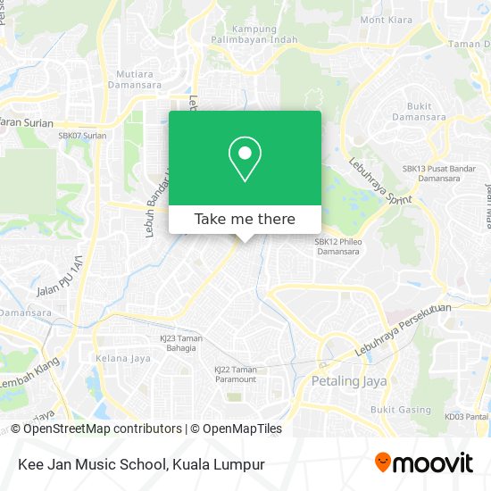 Kee Jan Music School map