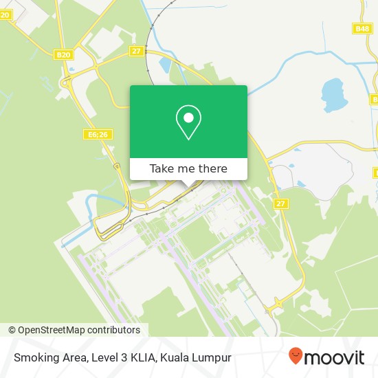 Smoking Area, Level 3 KLIA map