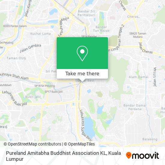 Pureland Amitabha Buddhist Association KL map