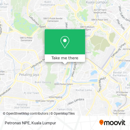 Peta Petronas NPE