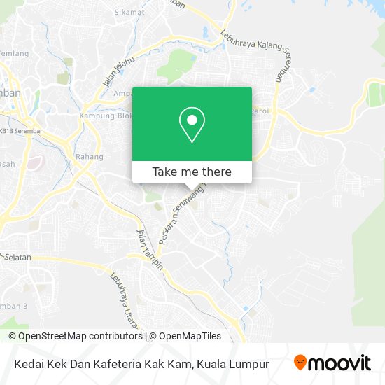 Kedai Kek Dan Kafeteria Kak Kam map