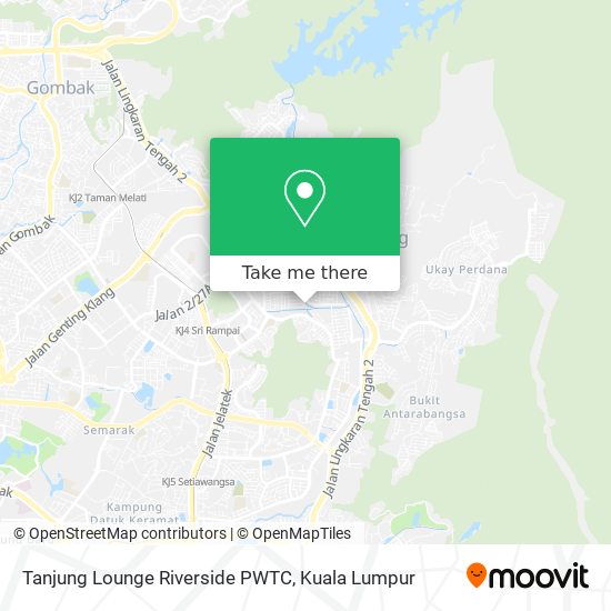 Peta Tanjung Lounge Riverside PWTC