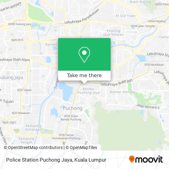 Police Station Puchong Jaya map