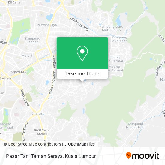 Pasar Tani Taman Seraya map