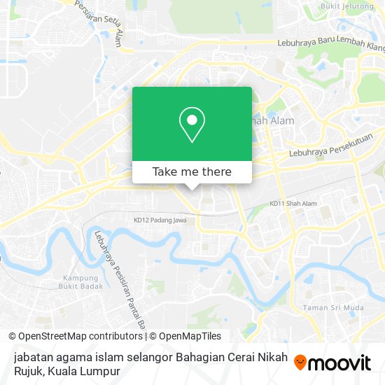 jabatan agama islam selangor Bahagian Cerai Nikah Rujuk map