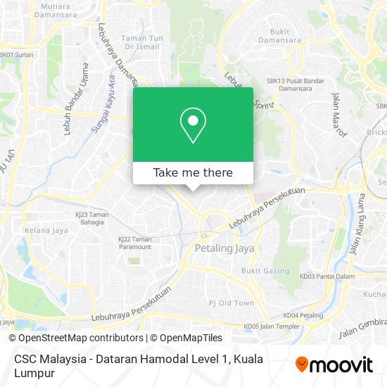 Peta CSC Malaysia - Dataran Hamodal Level 1