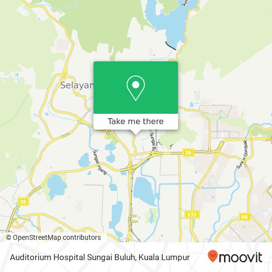 Auditorium Hospital Sungai Buluh map