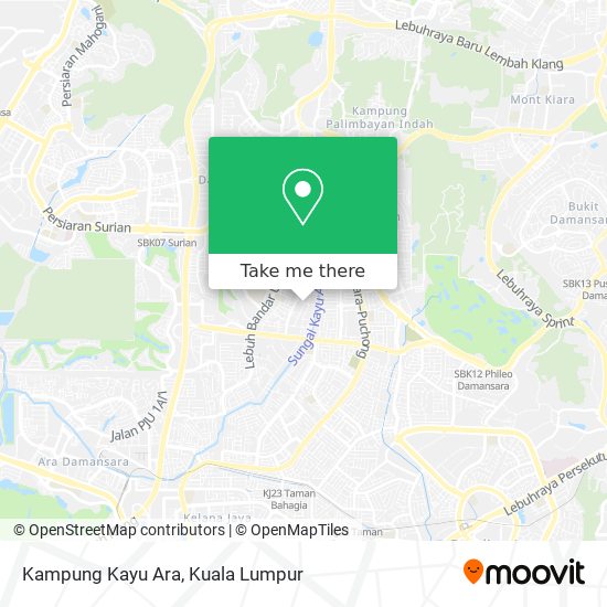 Kampung Kayu Ara map