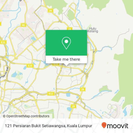 121 Persiaran Bukit Setiawangsa map