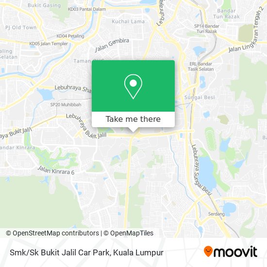 Smk/Sk Bukit Jalil Car Park map