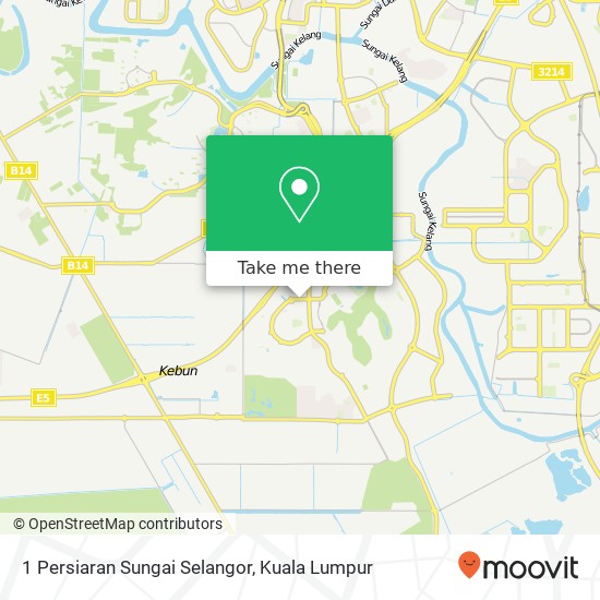 1 Persiaran Sungai Selangor map