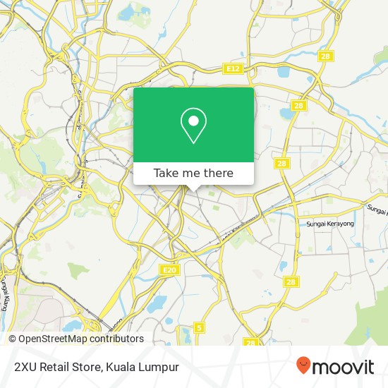 2XU Retail Store map