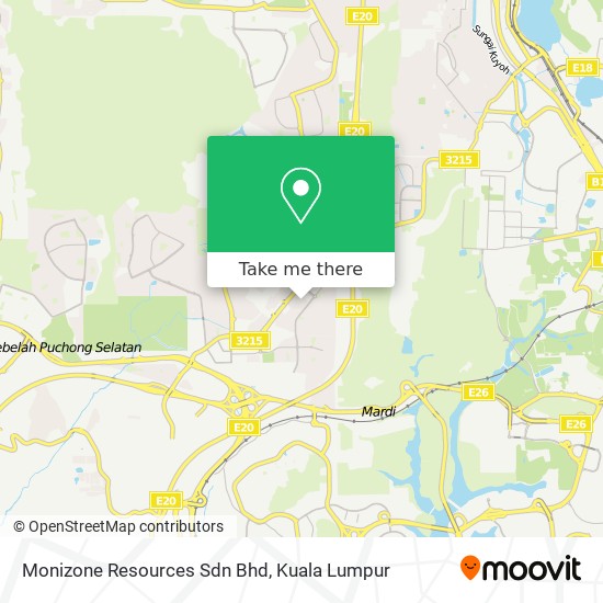 如何坐公交或火车去seri Kembangan的monizone Resources Sdn Bhd