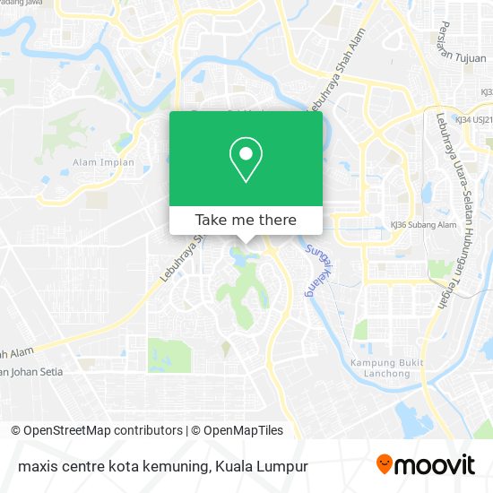 Peta maxis centre kota kemuning