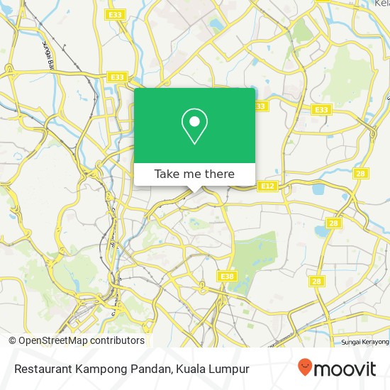 Restaurant Kampong Pandan map