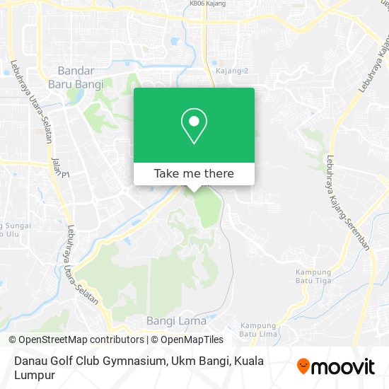 Danau Golf Club Gymnasium, Ukm Bangi map