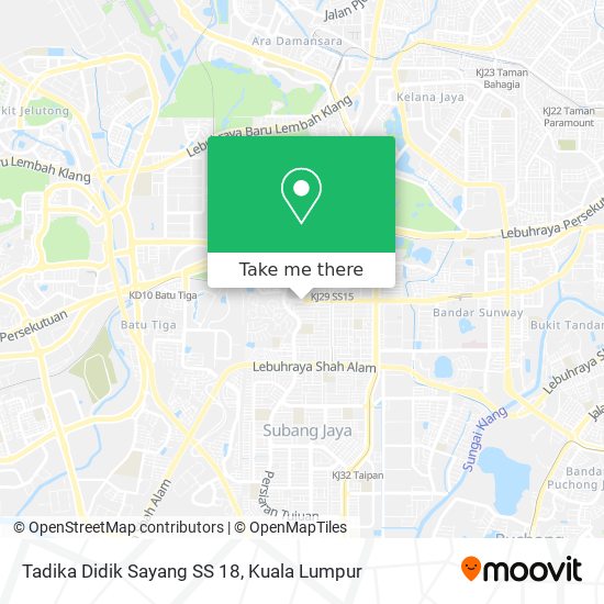 Tadika Didik Sayang SS 18 map