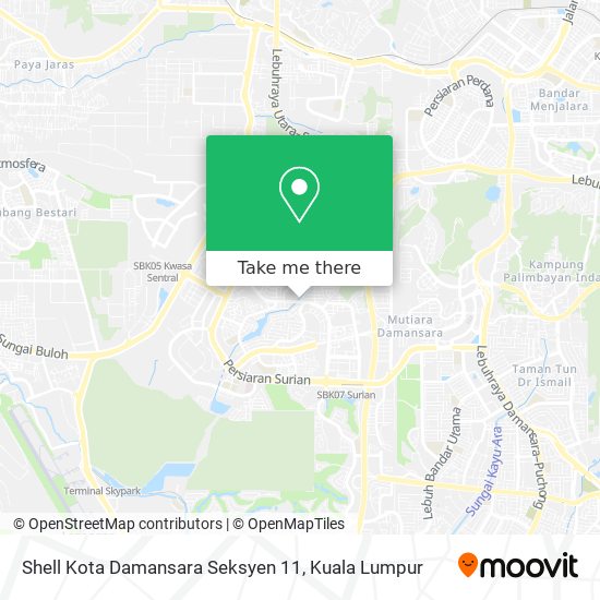 Peta Shell Kota Damansara Seksyen 11