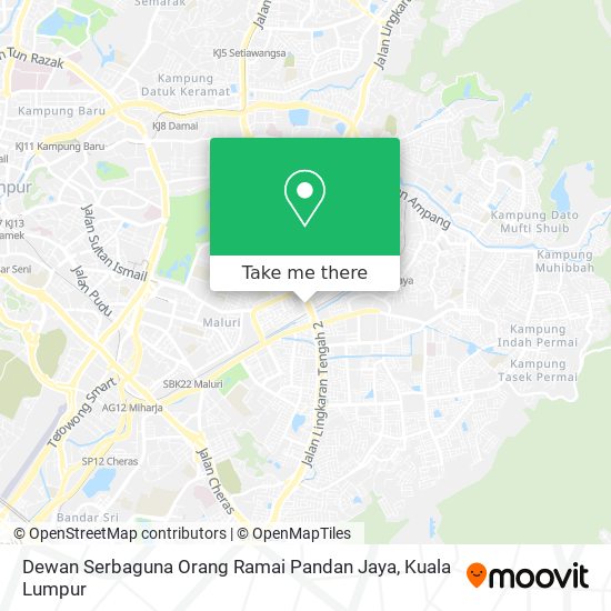 Dewan Serbaguna Orang Ramai Pandan Jaya map