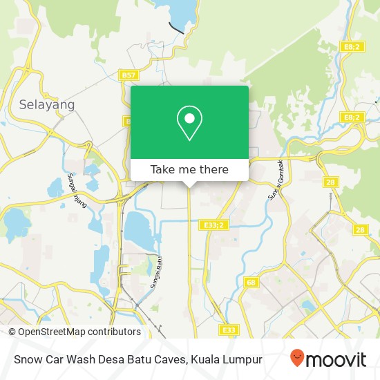 Snow Car Wash Desa Batu Caves map